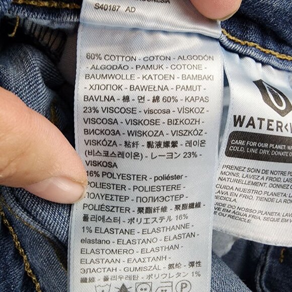 Levis Jeans Womens 33 Blue 711 Stretch Denim Skinny *Read* - Picture 12 of 14